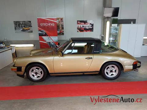 Porsche 911 targa - Vícekrokové leštění a ochrana laku