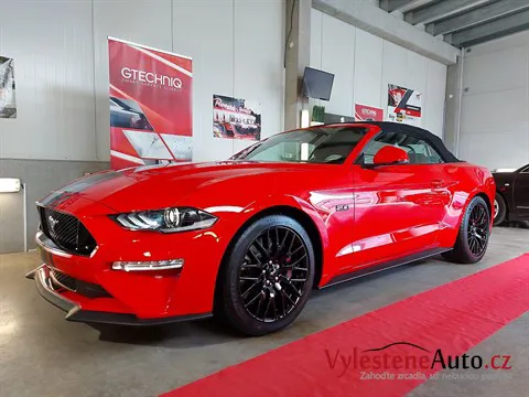 Ford Mustang GT convertible - Vícekrokové leštění a keramická ochrana laku