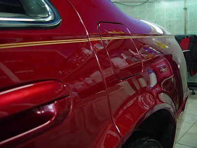 Cadillac SLS - rozleštění a ochrana laku - detail 18