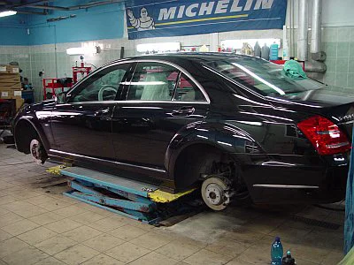 Mercedes S 350 - ošetření laku - detail 15