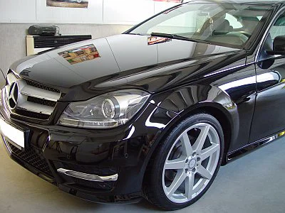 Mercedes C kupé - renovace a nanokeramická ochrana laku - detail 24