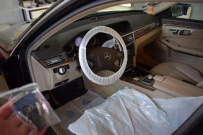 Mercedes E 350 - renovace a nanokeramická ochrana laku - detail 6