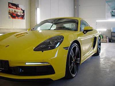 Porsche Cayman S - nanokeramická ochrana laku - detail 1