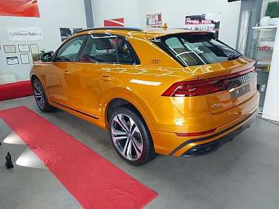 Audi Q8 - aplikace nové hydrofobní vrstvy Gtechniq - detail 4