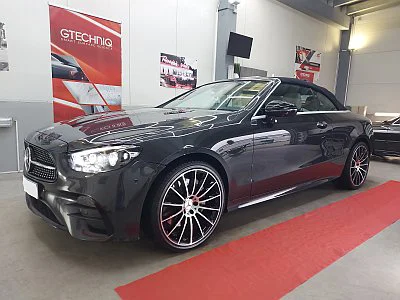 Mercedes E cabrio - leštění a keramická ochrana laku - detail 2